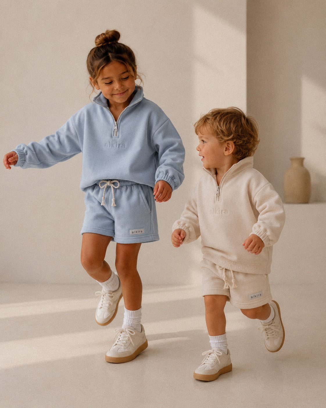 The Lounge Pullover Set — Sand Stone