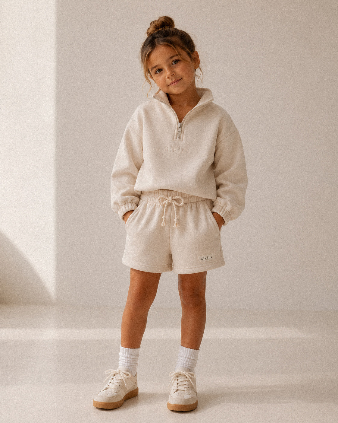 The Lounge Pullover Set — Sand Stone