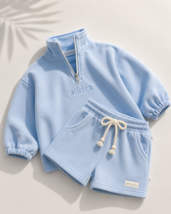 The Lounge Pullover Set — Sky Blue